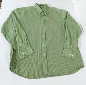 Eddie Bauer Relaxed Wrinkle Resist LS Checks Button Down Shirt